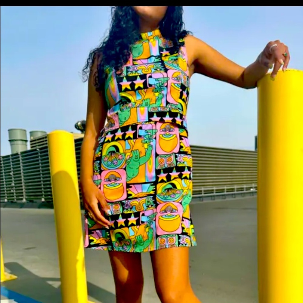 Dreyfus print Airliner dress from Nooworks.  NWT size 4X.